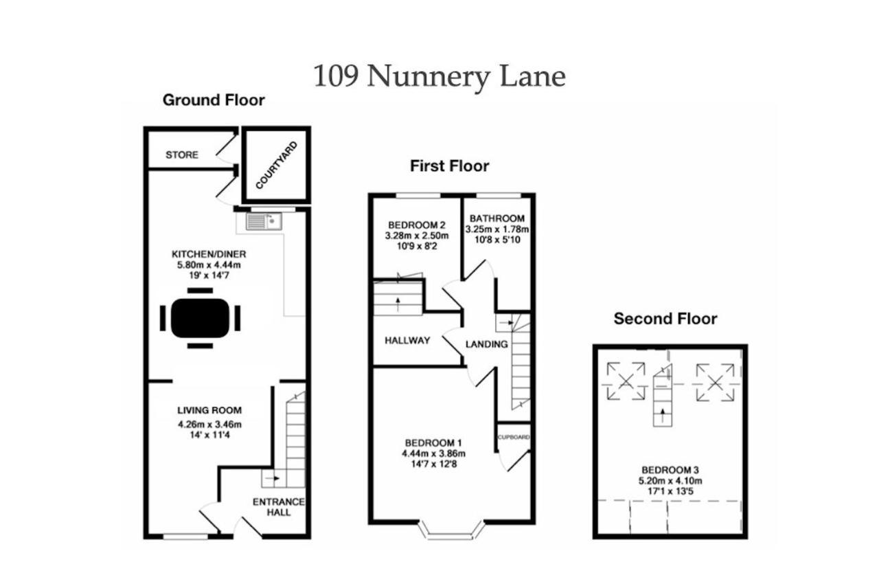 Spencer House & 107 & 109 Nunnery Lane Holiday home York